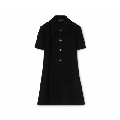 구찌 여성 GG 울 크레이프 미니 드레스 - Gucci Womens GG Wool Crepe Mini Dress - guc17295x