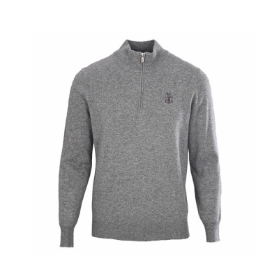 브루넬로쿠치넬리 남성 집업 니트 - Brunello Cucinelli Mens Zip Up Knitwear - brc17321x