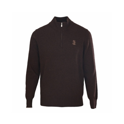 브루넬로쿠치넬리 남성 집업 니트 - Brunello Cucinelli Mens Zip Up Knitwear - brc17323x
