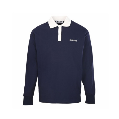미우미우 남성 폴로 긴팔티 - Miumiu Mens Polo Tshirt - mic17327x