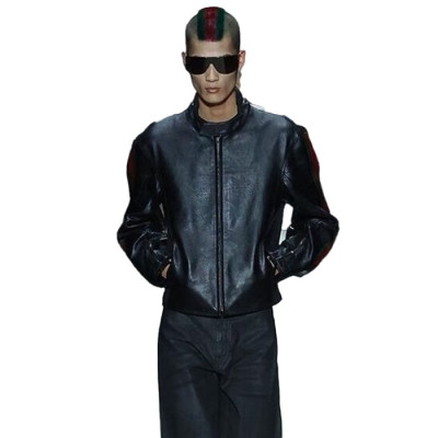구찌 남성 가죽 자켓 - Gucci Mens Leather Jacket - guc17332x