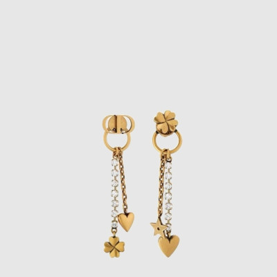 디올 여성 쁘띠 CD 럭키 참 이어링 - Dior Womens Petit CD Lucky Charms Earring - acc9584x