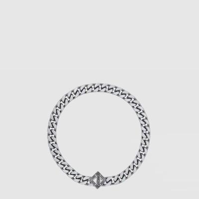 디올 남성 CD 다이아몬드 네크리스 - Dior Mens CD Diamond Necklace - acc9654x