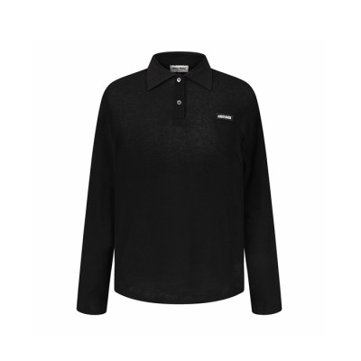 미우미우 남성 폴로 긴팔티 - Miumiu Mens Polo Tshirt - mic17369x