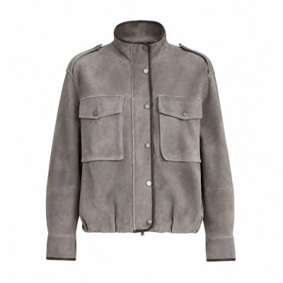 브루넬로쿠치넬리 여성 가죽 자켓 - Brunello Cucinelli Womens Leather Jacket - brc17424x