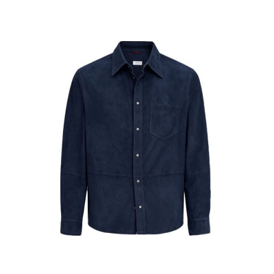 브루넬로쿠치넬리 남성 가죽 자켓 - Brunello Cucinelli Mens Leather Jacket - brc17521x