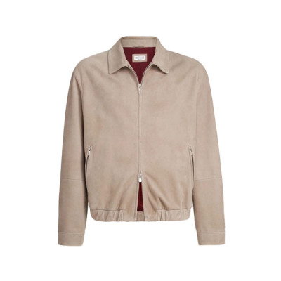 브루넬로쿠치넬리 남성 가죽 자켓 - Brunello Cucinelli Mens Leather Jacket - brc17524x