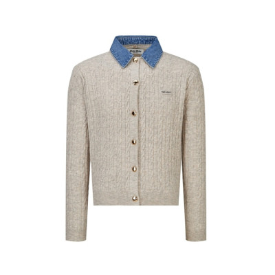 미우미우 여성 폴로 가디건 - Miumiu Womens Polo Cardigan - mic17618x