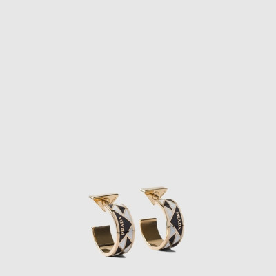 프라다 여성 에나멜 메탈 이어링 - Prada Womens Enamel Metal Earring - acc10302x