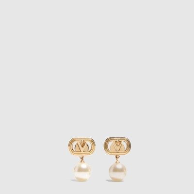 발렌티노 여성 펄 메탈 이어링 - Valentino Womens Pearl Metal Earring - acc10381x