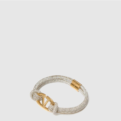 발렌티노 여성 라인스톤 메탈 브레이슬릿 - Valentino Womens Rhinestone Metal Bracelet - acc10413x