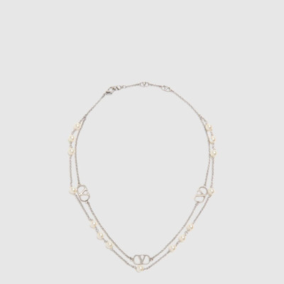 발렌티노 여성 브이로고 시그니처 메탈 네크리스 - Valentino Womens V-logo Signature Metal Necklace - acc10433x