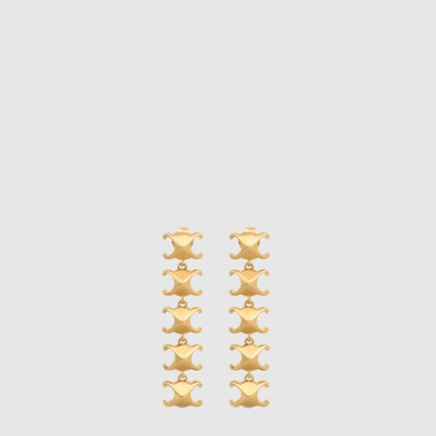 셀린느 여성 트리옹프 스터드 롱 이어링 - Celine Womens Triomphe Studded Long Earring - acc10488x