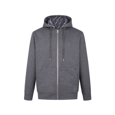 펜디 남성 집업 후드티 - Fendi Mens Zip Up Hooded - fec17663x
