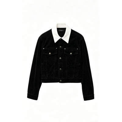 베르사체 여성 코듀로이 벨벳 재킷 - Versace Womens Corduroy Velvet Blouson - vec17722x