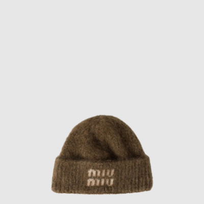 미우미우 남/녀 모헤어 비니 - Miumiu Unisex Mohair Beanie - acc10548x