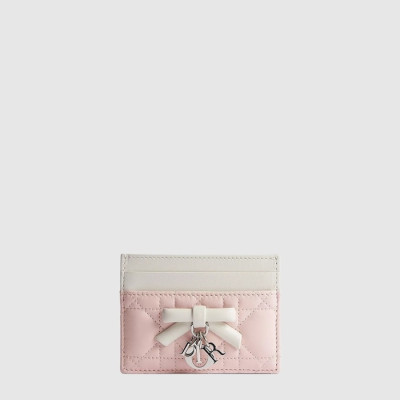 디올 여성 레이디 디올 프리지아 카드 지갑 - Dior Womens Lady Dior Freesia Card Wallet - diw1125x