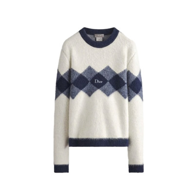 디올 남성 라운드 스웨터 - Dior Mens Round Sweater - dic17883x